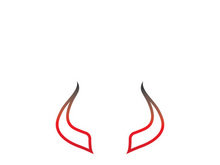 Devil horn Vector icon design illustration Template