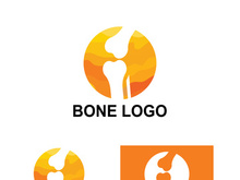 Bone logo design.logo for nursing, medical, orthopedic.
