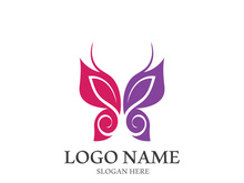Butterfly logo icon vector design illustration