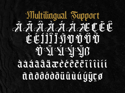 Livingstone - Blackletter Decorative Font