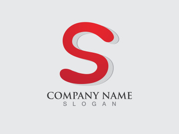 S letter logo initial company name preview picture