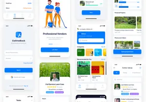 Handyman Service UI Kit for Sketch