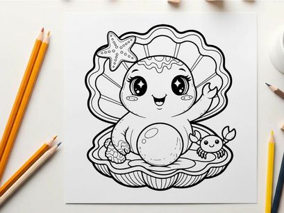 Cute ghost holding crystal ball with bunny vector illustration