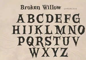 Broken Willow - Display Font