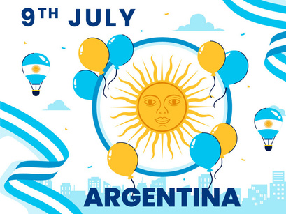10 Argentina Independence Day Illustration