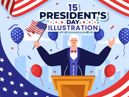 15 Happy Presidents Day Illustration preview picture