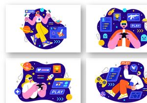 10 Virtual Reality Gaming Illustration