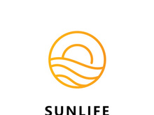 Sun logo icon vector design template