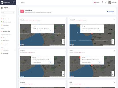 Guru Able Bootstrap 4 Admin template