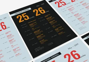 Conference Schedule Poster