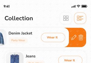 Closet Go - Clothes Management App UI Kit