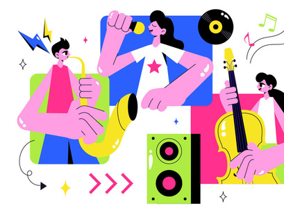 10 Virtual Concert Illustration
