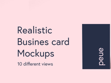 Peue – Realistic Business Card Mockup preview picture