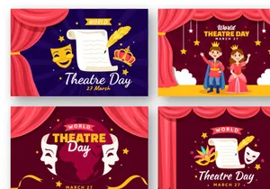 12 World Theatre Day Illustration
