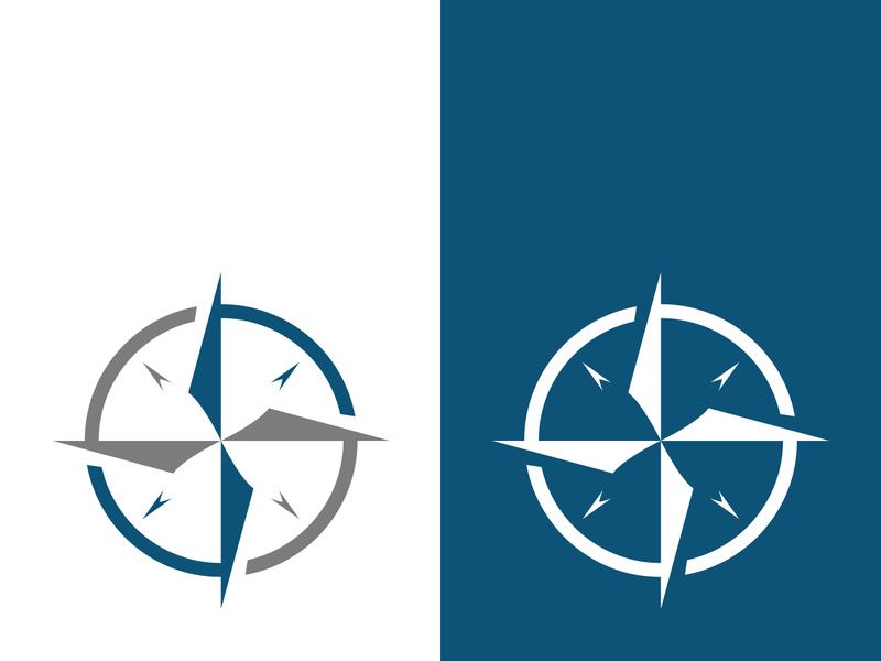 Compass logo template vector icon illustration design