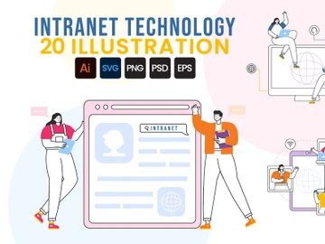 20 Intranet Technology Illustration preview picture