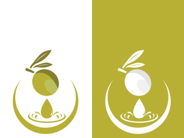 Extra virgin olive oil logo icon design vector illustration preview picture