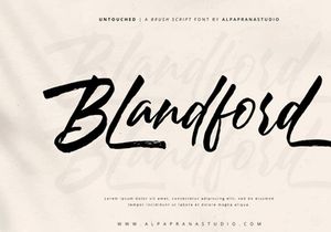 Untouched - Brush Script Font