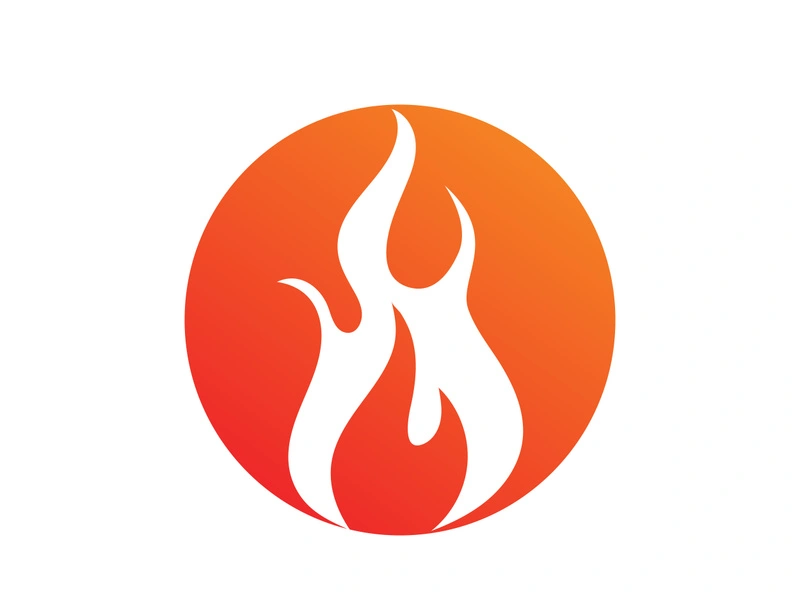 Fire flame vector illustration design