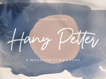 Hany Petter - Handwritten Font preview picture