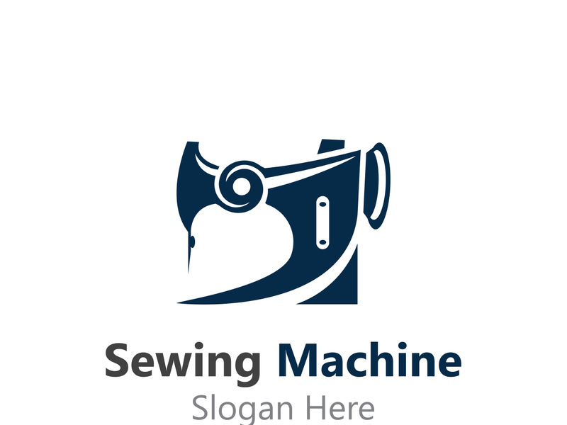 Sewing Machine Logo design concept, Tailor Sewing vector, Fashion Simple Design Template