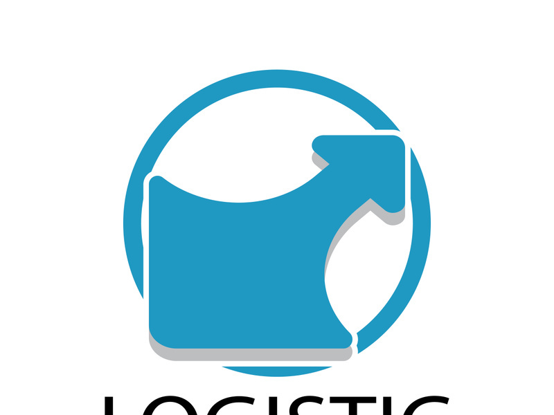 logistics logo icon illustration vector design  distribution symbol  delivery of goods  economy  finance