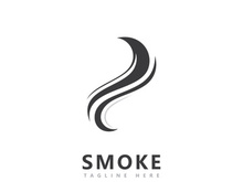 Smoke logo icon vector design inspiration