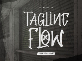 Tagline Flow | Urban Graffiti Font preview picture