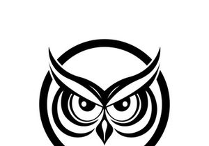 Owl logo icon design animal and simple business abstract vector