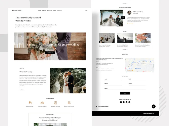 Wedding Landing Page