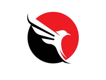 Wing bird logo vector preview picture