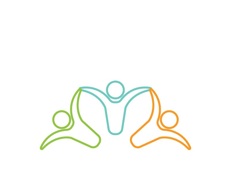 Community, network and social icon design template