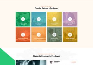 Education And LMS PSD Template