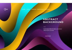 Abstract Background Dynamic Wave Colorful