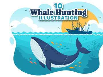10 Whale Hunting Illustration preview picture