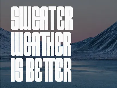 Meltdown - Condensed Sans Serif