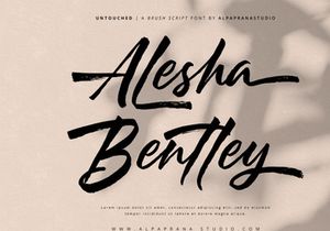 Untouched - Brush Script Font