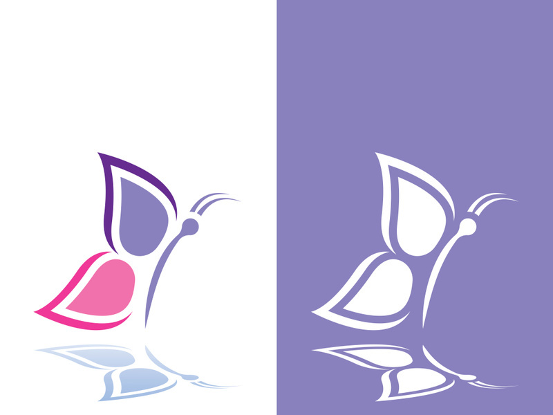 Butterfly logo icon vector design illustration