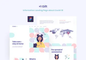 Vector illustrations and animation on the theme of coronavirus and colds