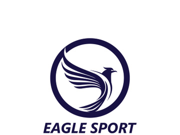 Eagle wing logo design vector image template preview picture