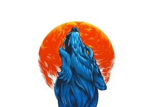 Blue Wolf shat Design