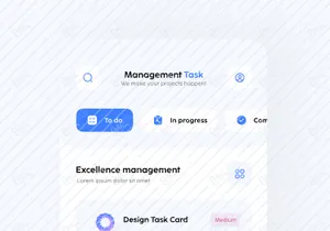 Management Task Mobile Apps UI KIT