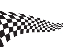 Race flag design illustration