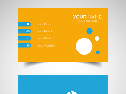 10 Double-sided creative and modern business card template. Vector illustration