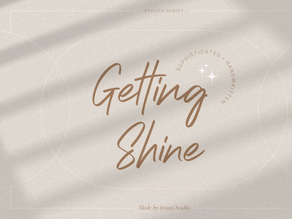 Getting Shine - Stylish Script