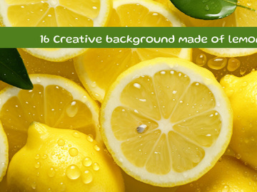 Creative background made of lemons preview picture