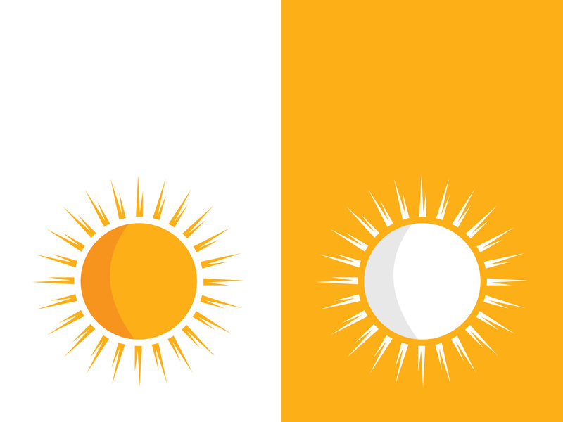 Sun vector illustration icon logo template design