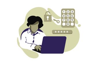 forgot password Icon Illustration vector for website mobile app