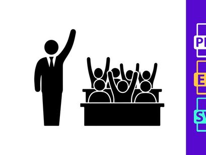 Presenter Audience Interactive Icon