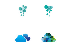Cloud abstract logo creative design.